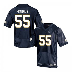 Notre Dame Fighting Irish Men's Jamion Franklin #55 Navy Under Armour Authentic Stitched College NCAA Football Jersey GCU4699UF